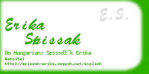 erika spissak business card